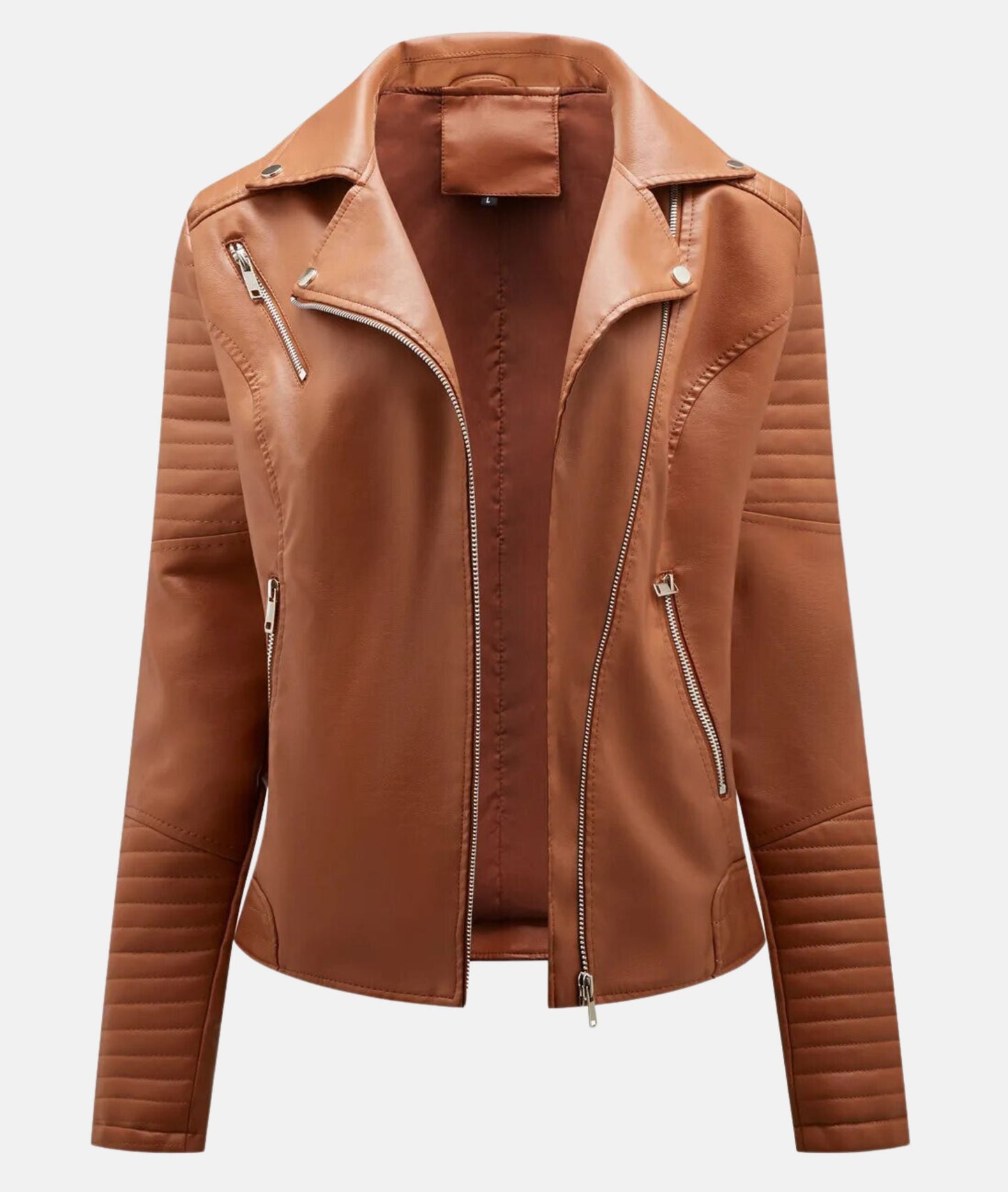 Isabelle™ – Veste en Cuir Femme Élégante avec Coupe Ajustée Chic