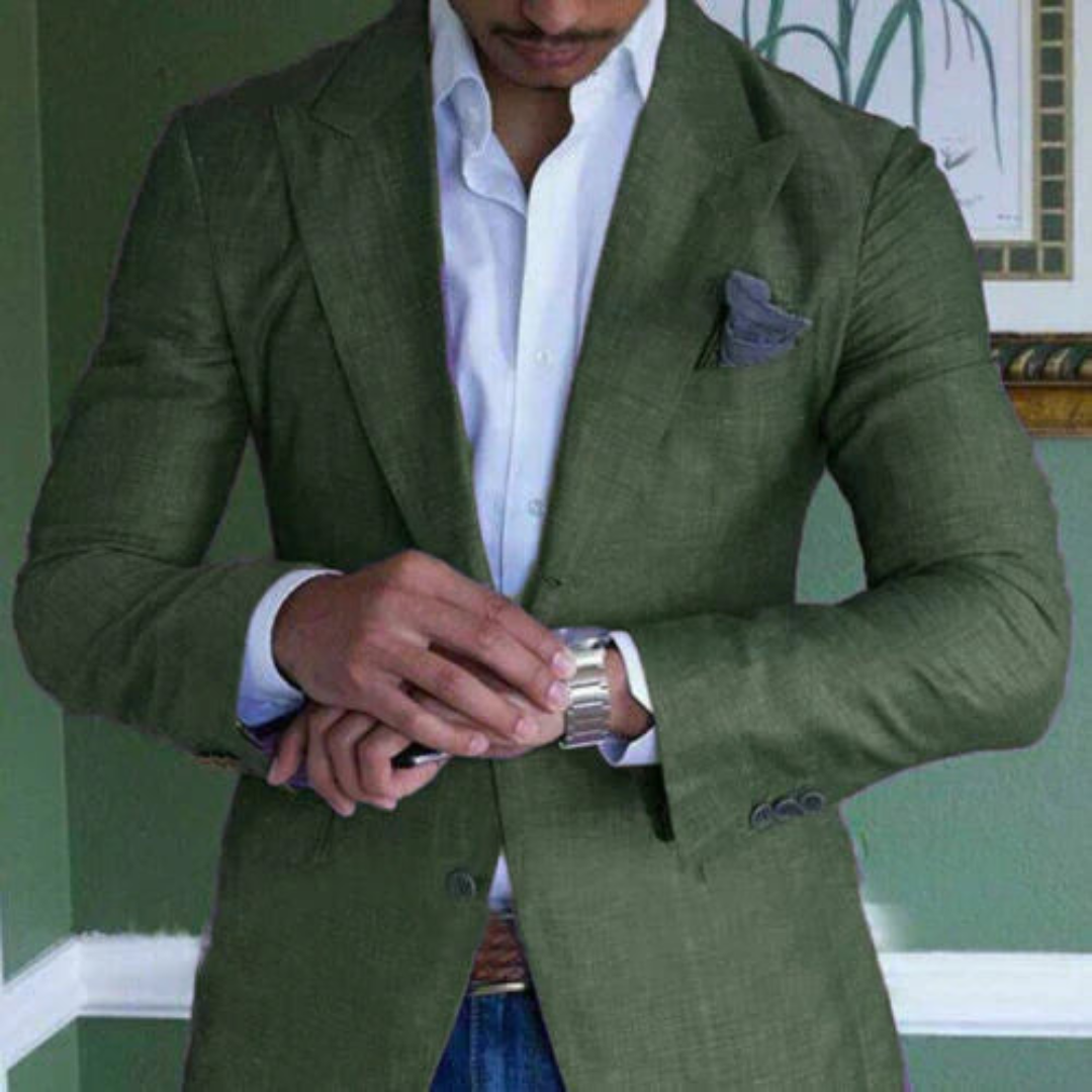 Blazer Élégant Homme Manches Longues - luxestyle