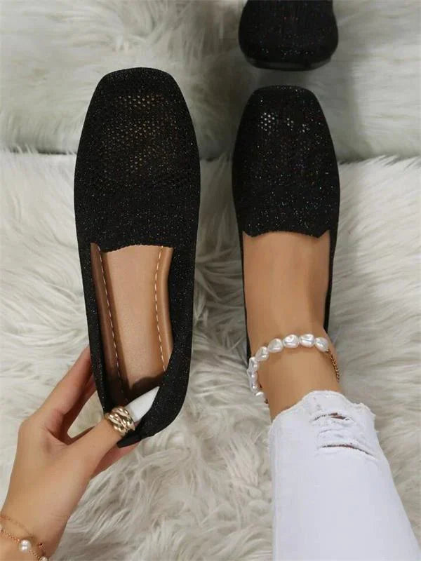 Chaussures Femmes Noires Brillantes à Lacets - LuxeStyle