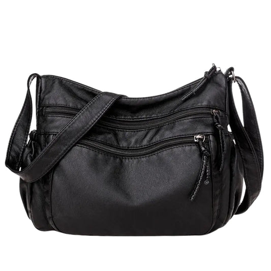 Sac à bandoulière femme pratique avec fermeture éclair et bretelle ajustable - LuxeStyle