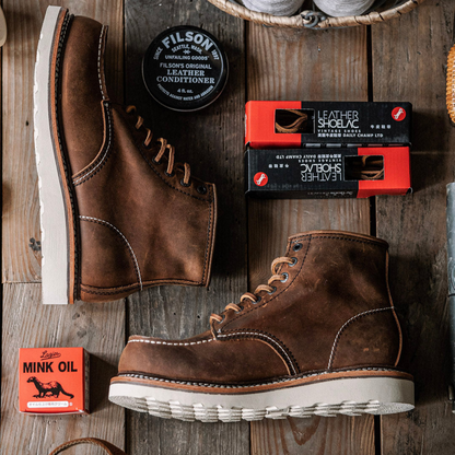Bottes de travail Cuir Brun Robustes - LuxeStyle