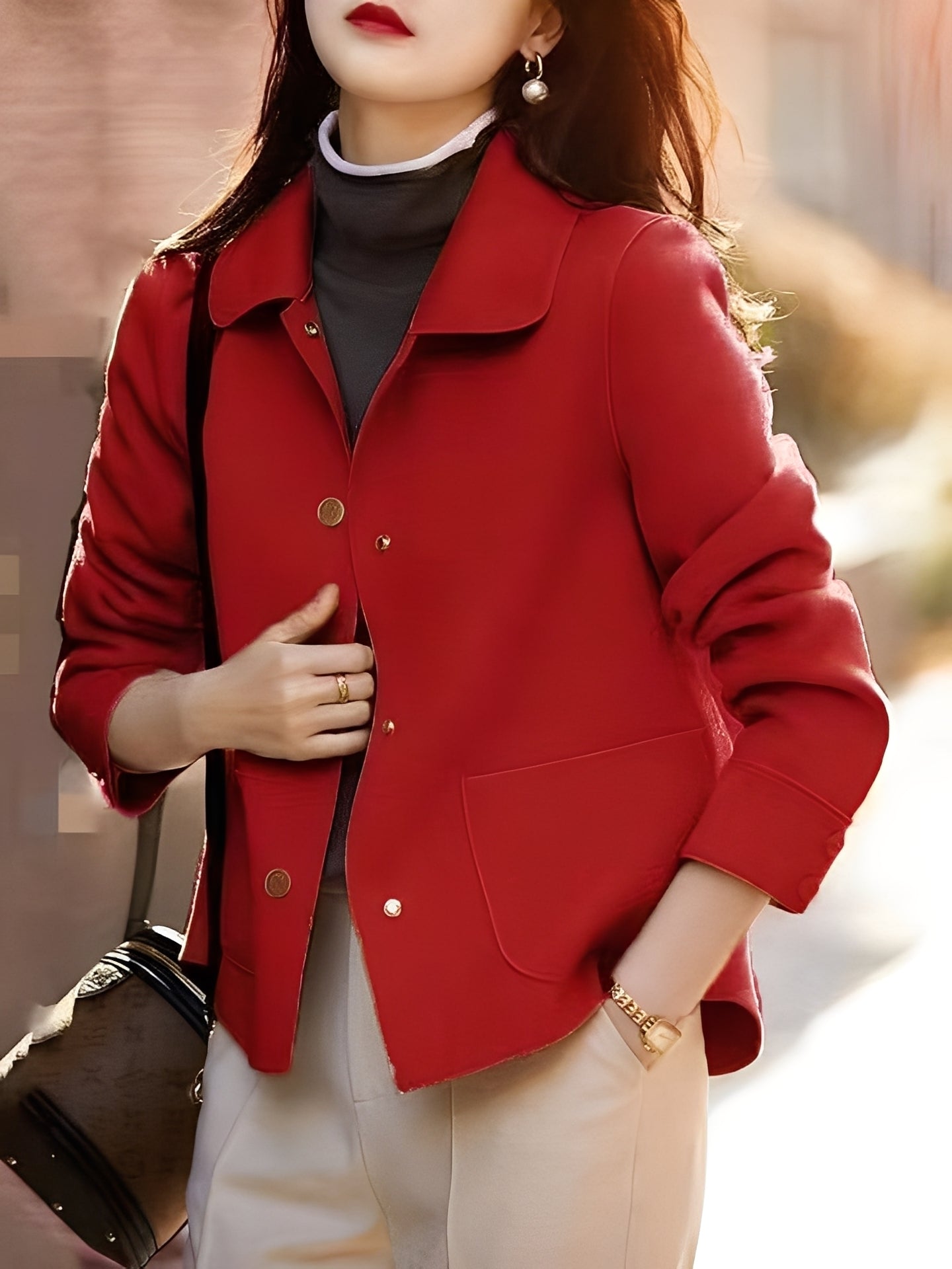 Veste Féminine Élégante pour Travail et Vie Quotidienne