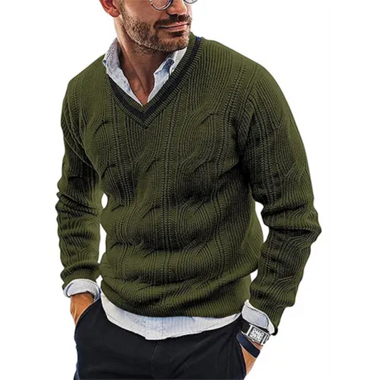 Pull à Col V Douillet pour Homme - luxestyle