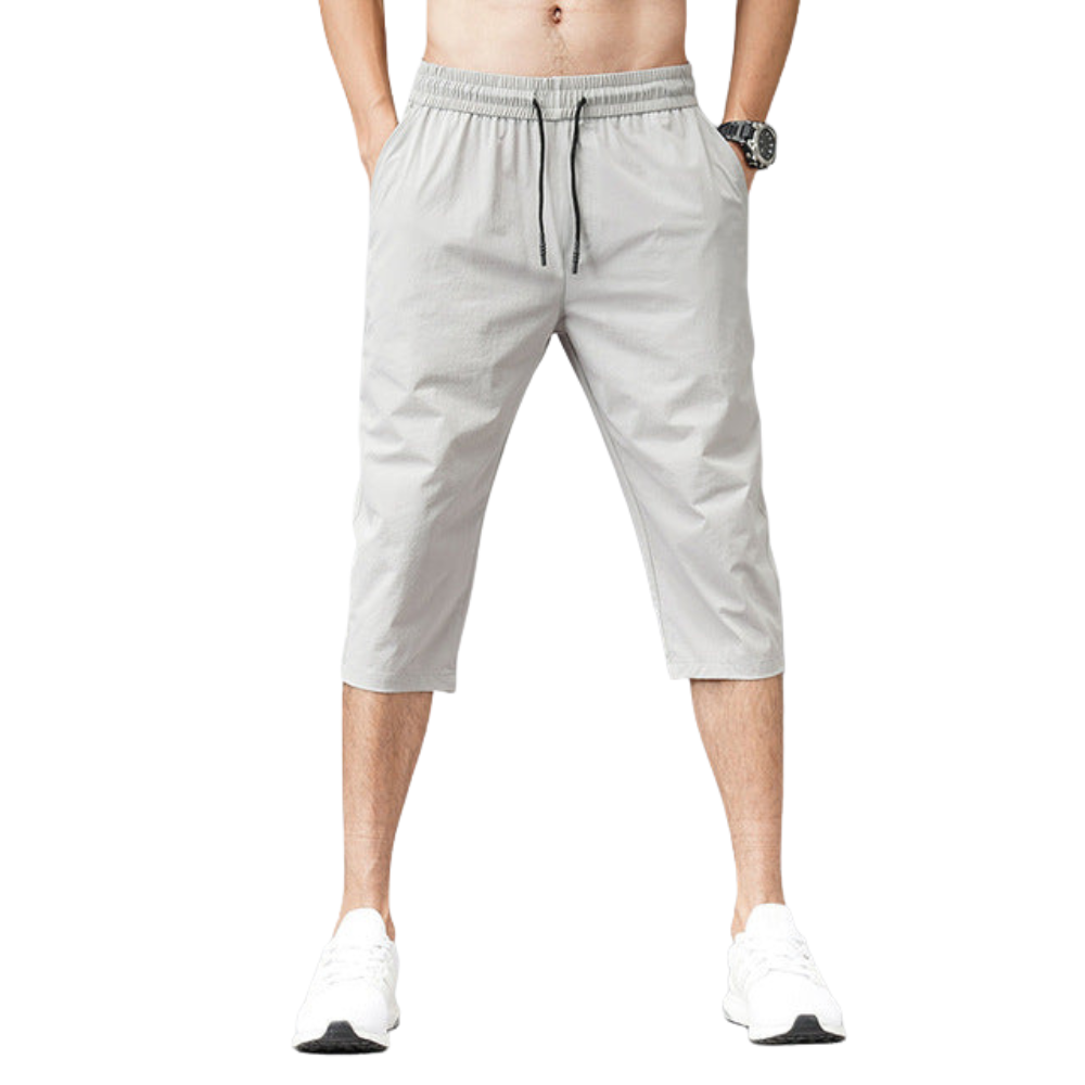 Short de Bain Élastique avec Ceinture Réglable