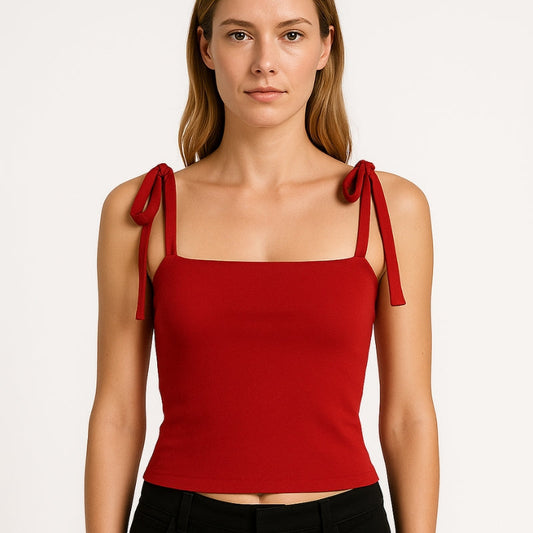 Top femme élégant sans manches ajustable - LuxeStyle