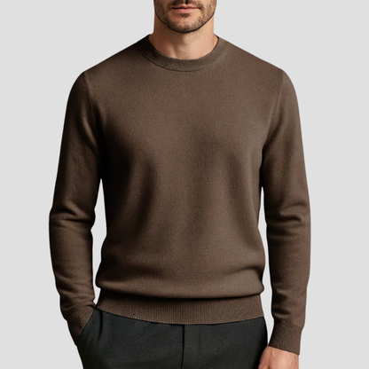 Pull Cachemire Marine Élégant Homme