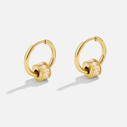 Boucles d'oreilles et collier ensemble chic créoles - LuxeStyle