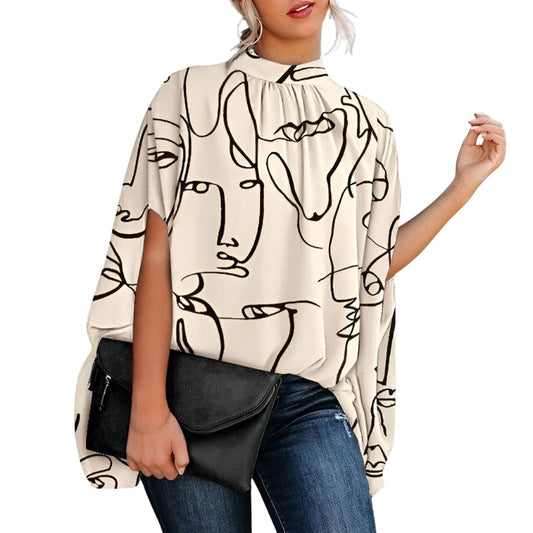 Blouse Femme Chic à Manches Bouffantes - LuxeStyle