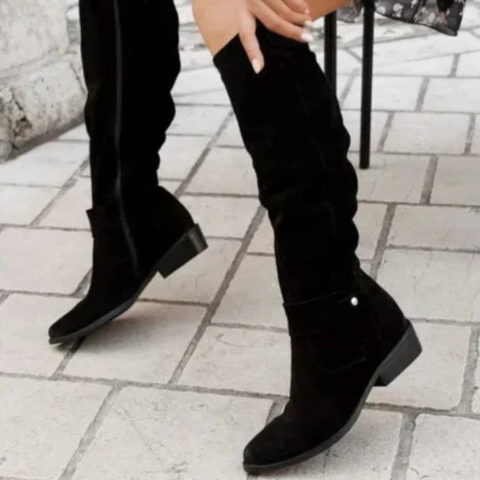 Bottes Femmes Hautes à Lacets Élégantes - LuxeStyle