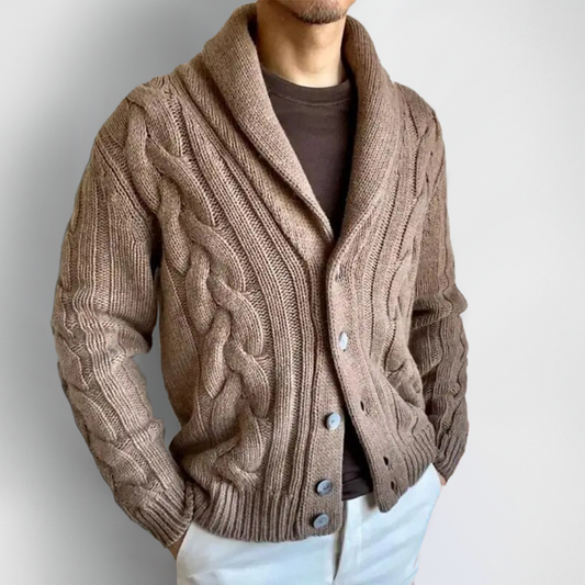 Corbin | Cardigan Col Montant Homme - luxestyle