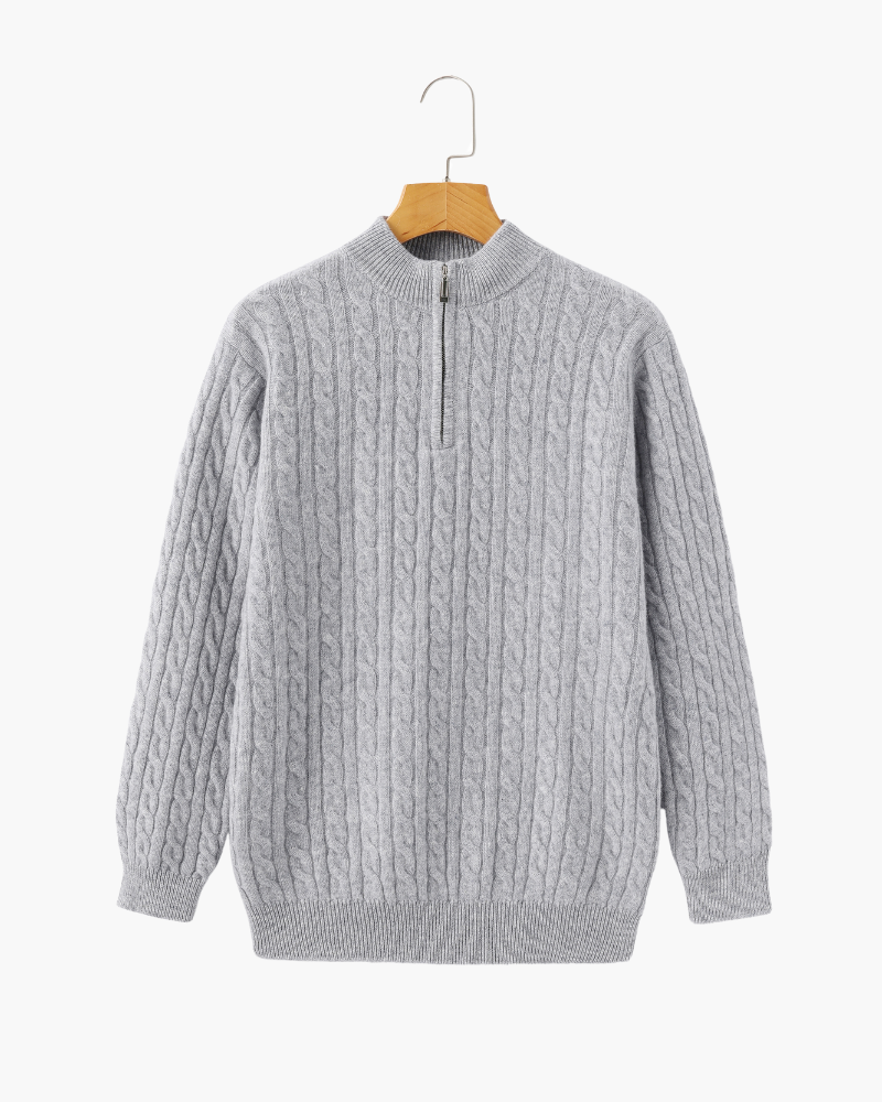Pull Homme Hiver Motif Câble Élégant