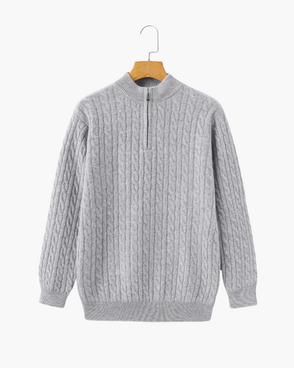 Pull Homme Hiver Motif Câble Élégant