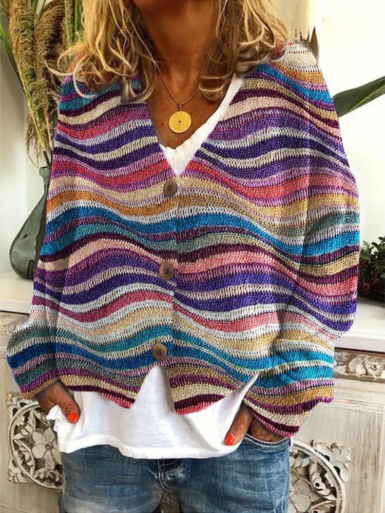 Cardigan Féminin Colorblock Chic - luxestyle