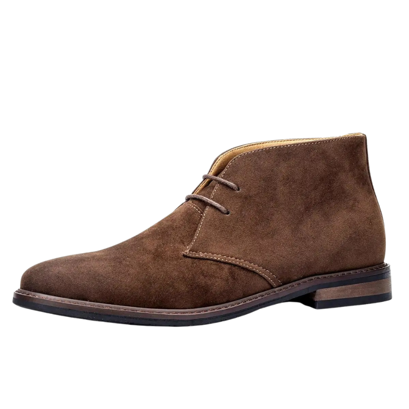 Bottines Chic en Daim Imitation à Lacets Ronds - LuxeStyle