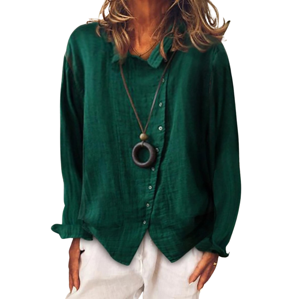 Thalia – Chemise Élégante à Manches Longues Décontractée