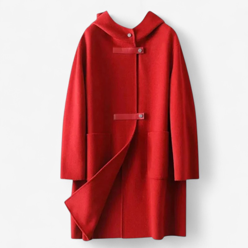 Veste à Capuche Élégante Manches Longues