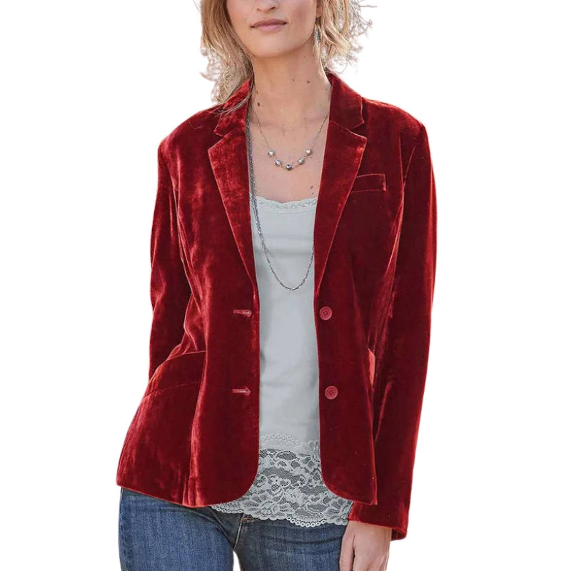 Veste Femme Classique à Poches - LuxeStyle
