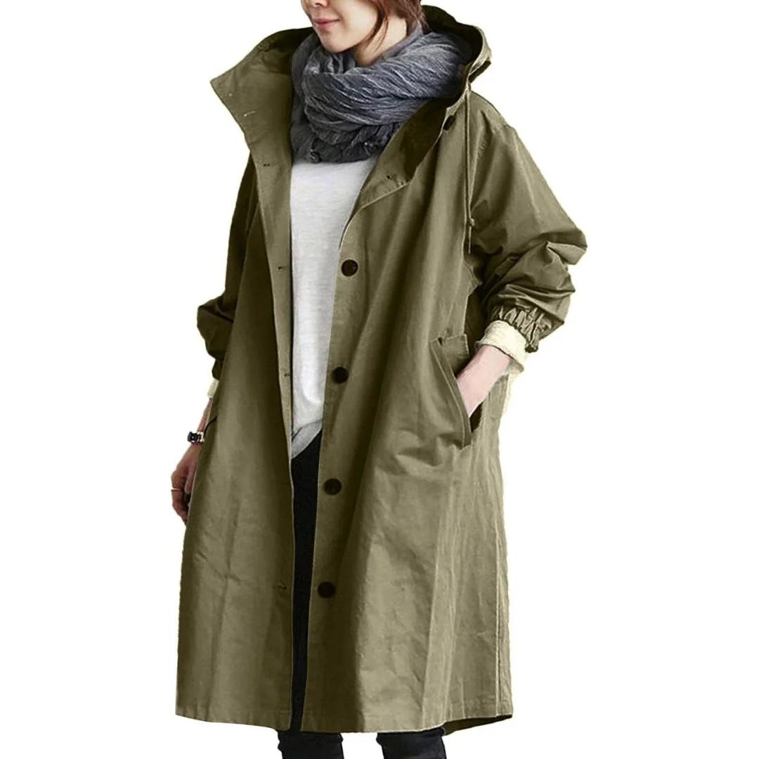 Manteau Imperméable Femme Élégant Long - luxestyle