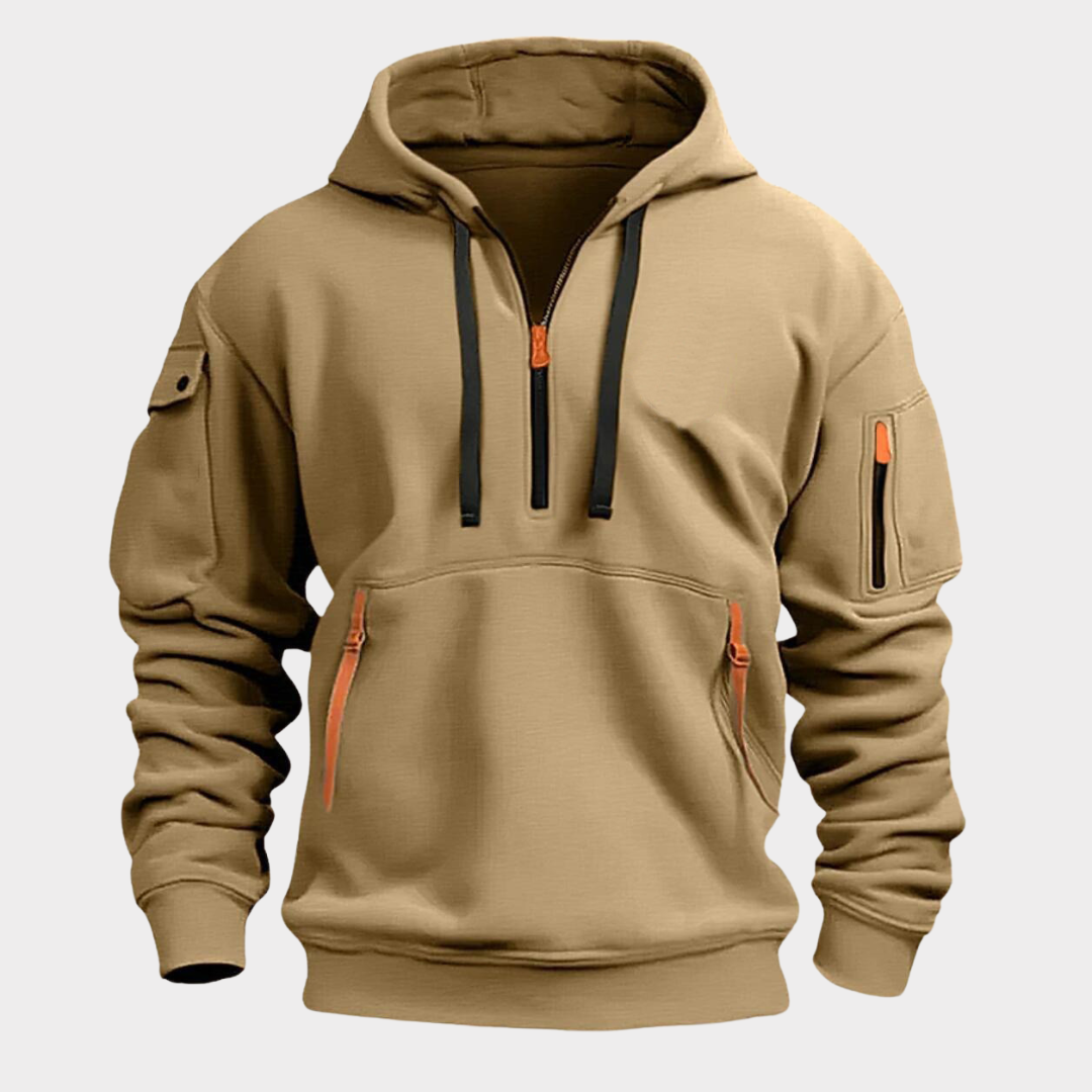 Sweat Gris Oversize à Manches Longues