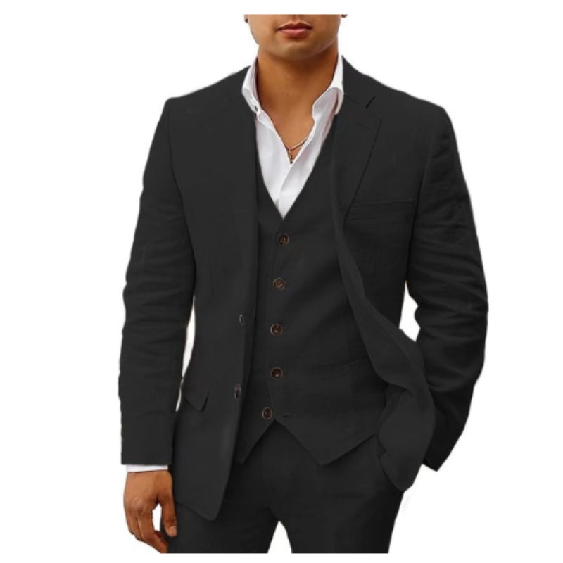 Costume Homme Élégant Trois Pièces Classique - LuxeStyle