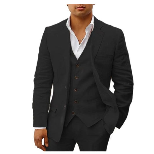 Costume Homme Élégant Trois Pièces Classique - LuxeStyle