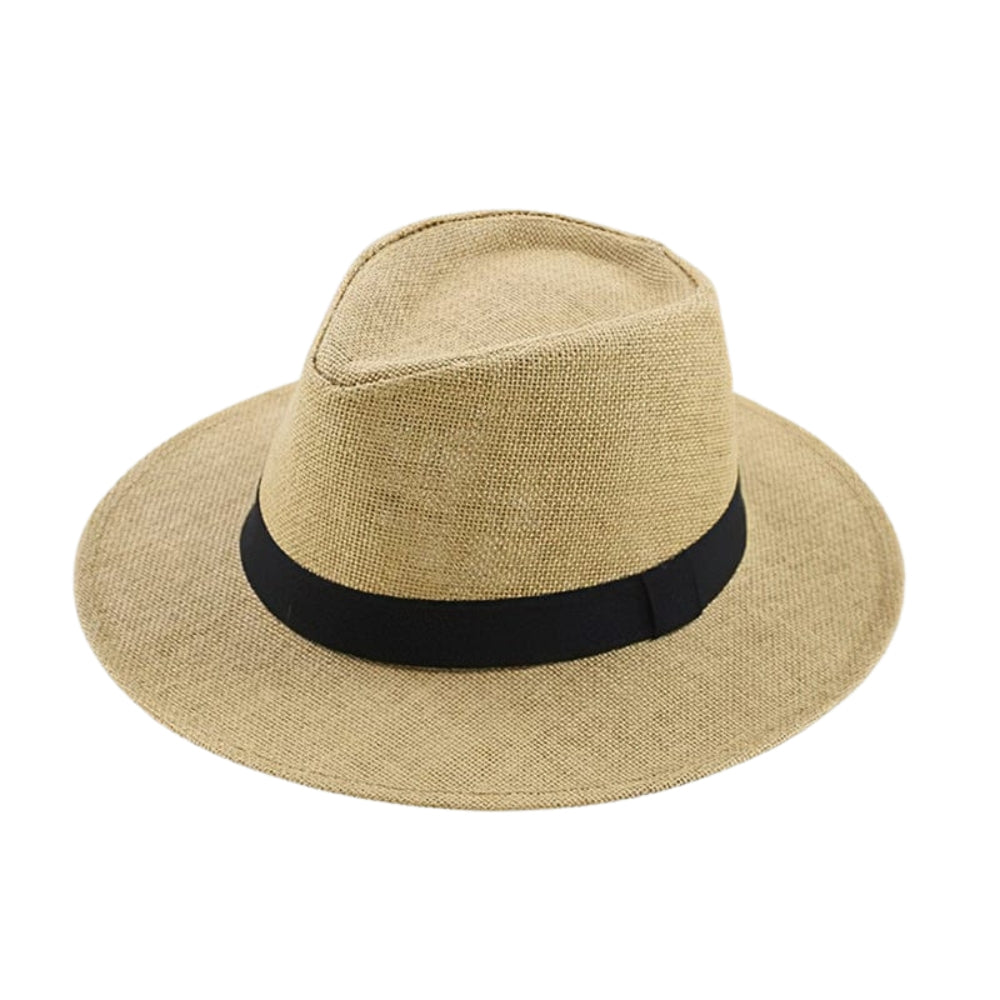 Chapeau Élégant à Bord Large avec Nœud Noir