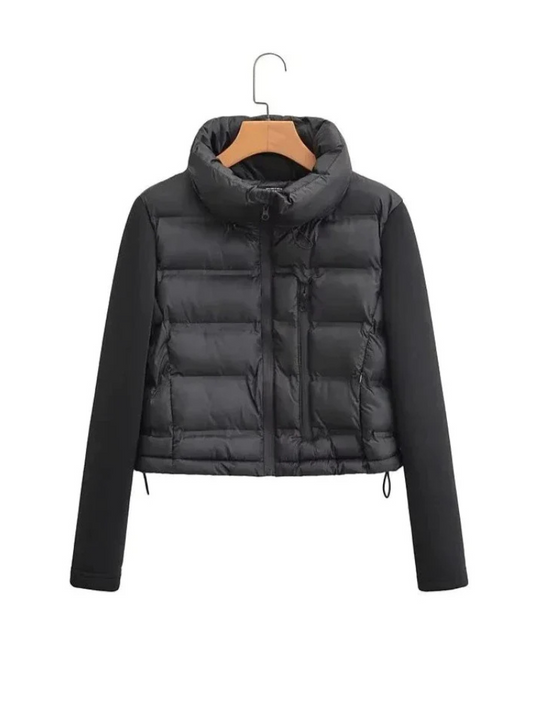 Veste Zippée Féminine Élégante Noir - luxestyle
