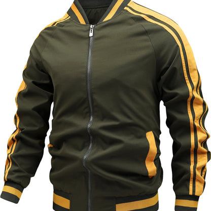 Veste de Sport Blanche et Vert Foncé pour Homme