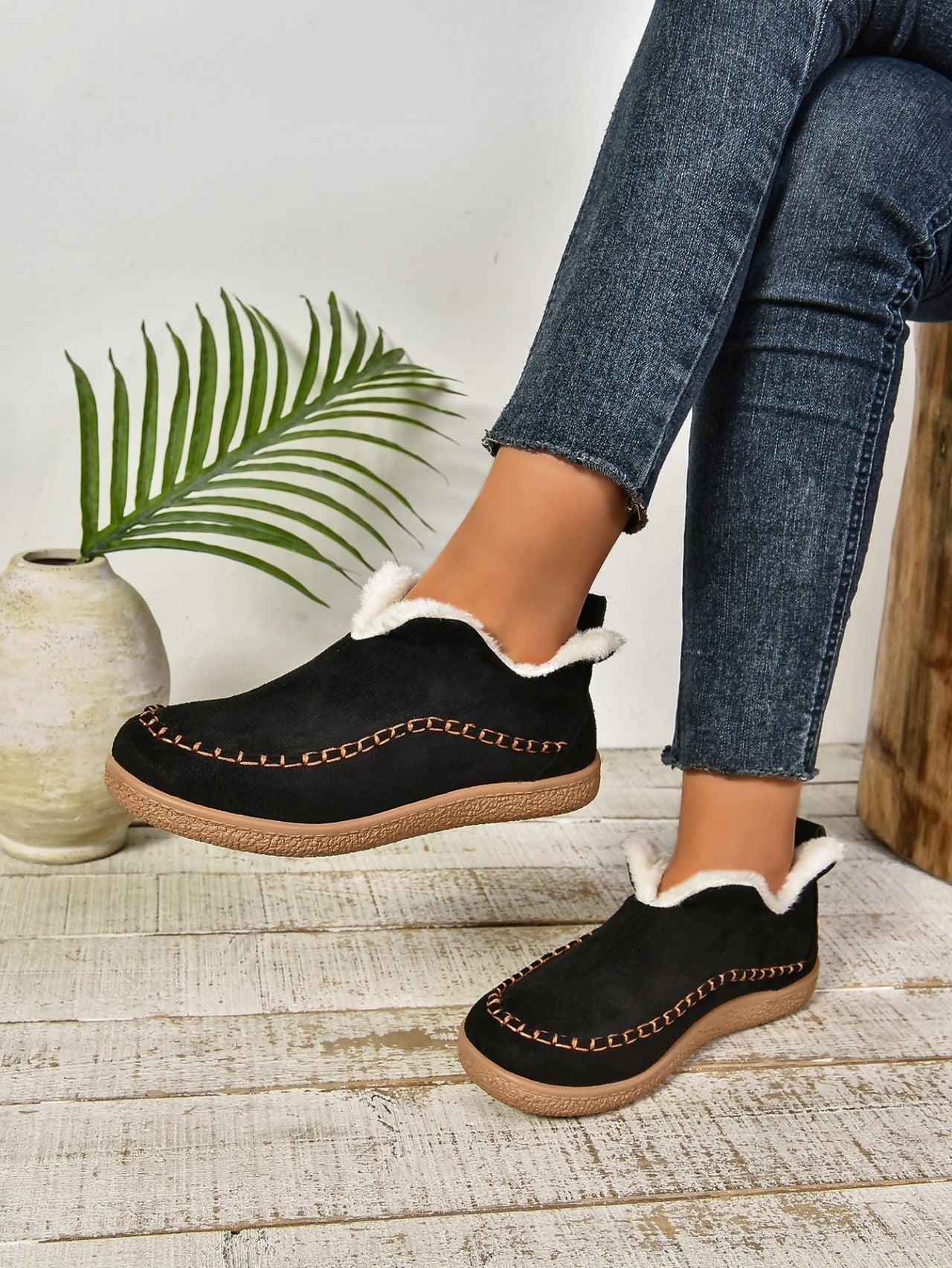 Chaussons Femmes Douillets et Chaude Mode