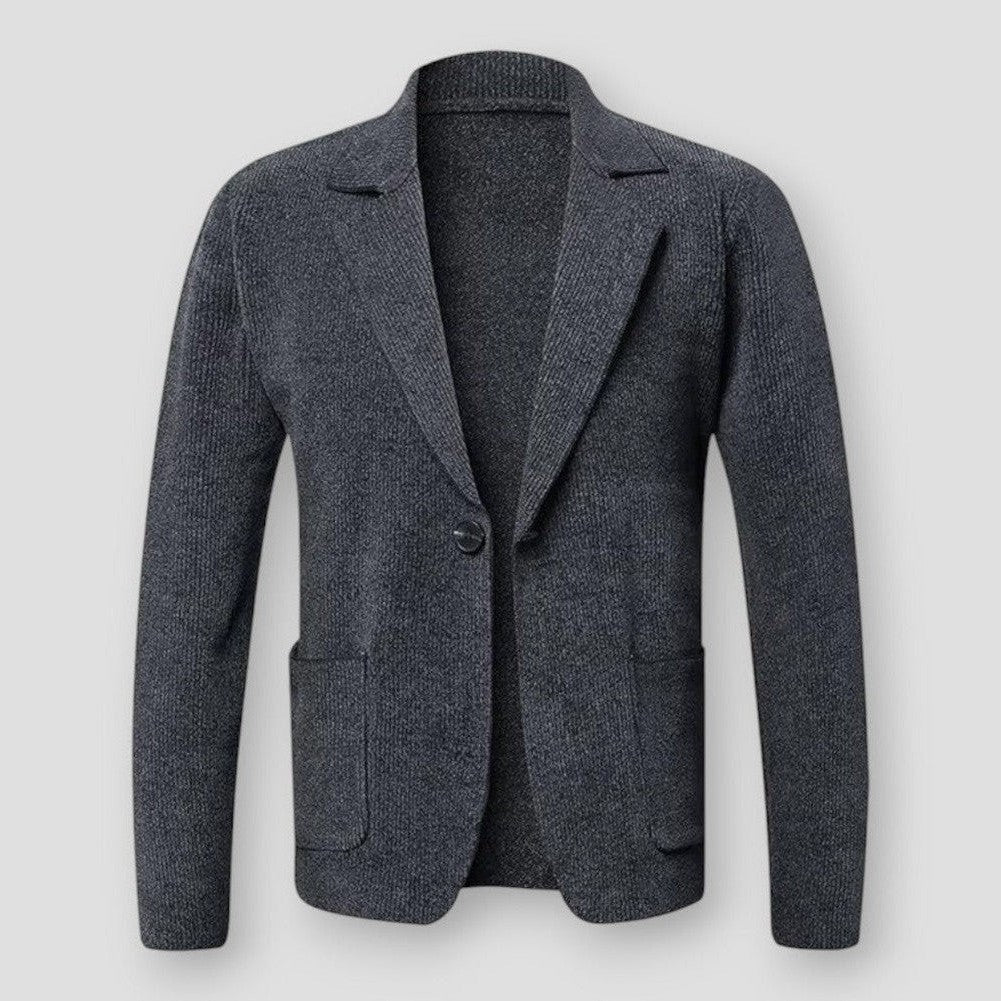 Veste Homme Classique à Col Revers avec Boutons