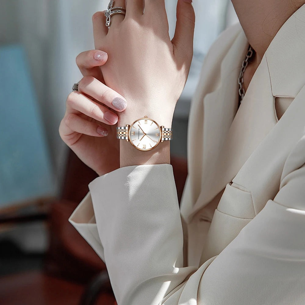 Montre Chic Femme à Quartz Précis - LuxeStyle