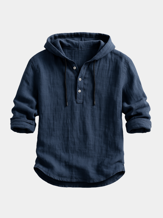 Chemise à Capuche Coton Homme - Léger et Confortable au Style Casual - LuxeStyle