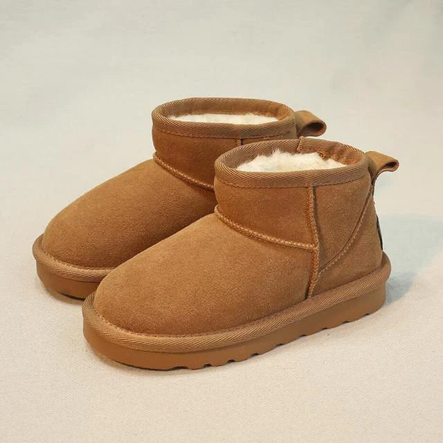 Bottes femme daim brun chaudes et confortables