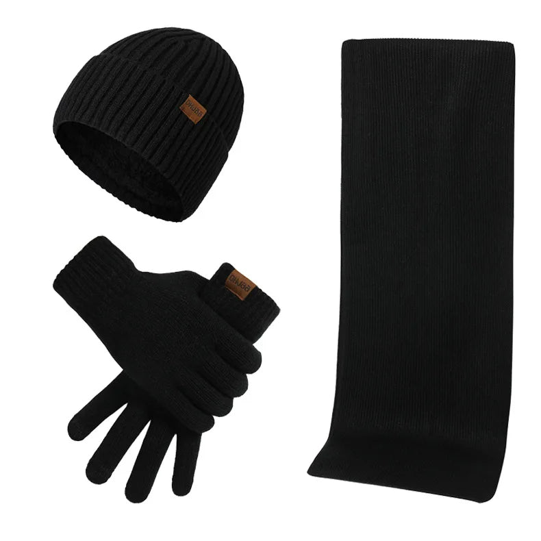 Tenue Hiver Complète : Bonnet, Écharpe et Gants Chauds