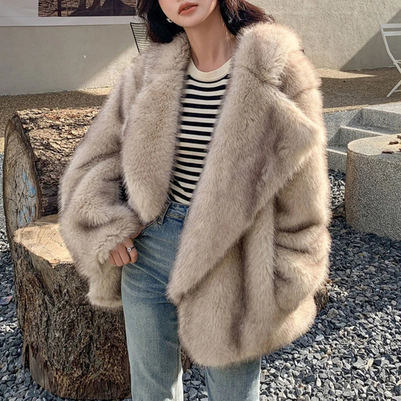 Manteau Femme Hiver Élégant avec Fermeture Cachée - LuxeStyle