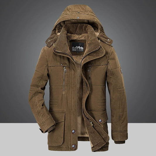 Blouson Hiver Douillet pour Homme Capuche Détachable - LuxeStyle