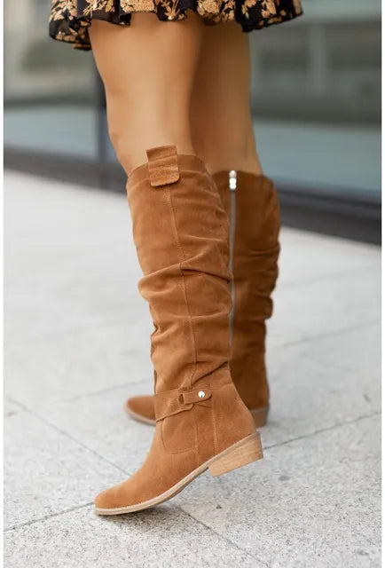 Bottines Femmes Chic en Cuir de Haute Qualité