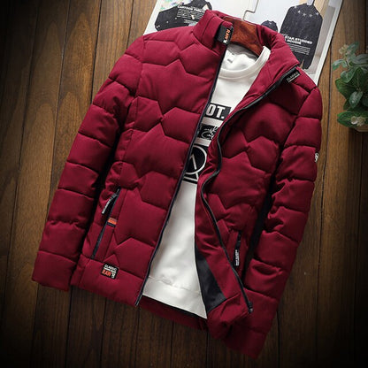 Veste Doudoune Hiver Homme Zippée