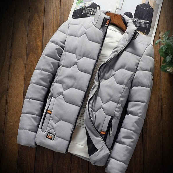 Veste Doudoune Hiver Homme Zippée