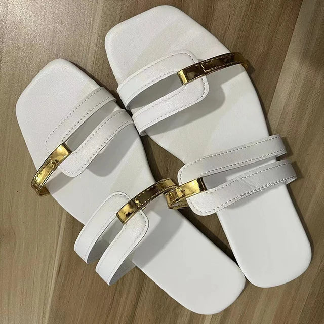 Chaussons Femmes Élégants Bout Ouvert Confortables