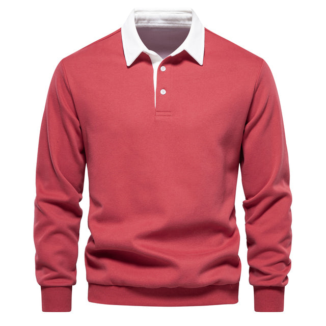 Pull Coton Marine Clair à Col Rond pour Homme