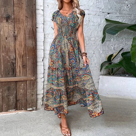 Robe Longue Florale Été pour Femme - LuxeStyle