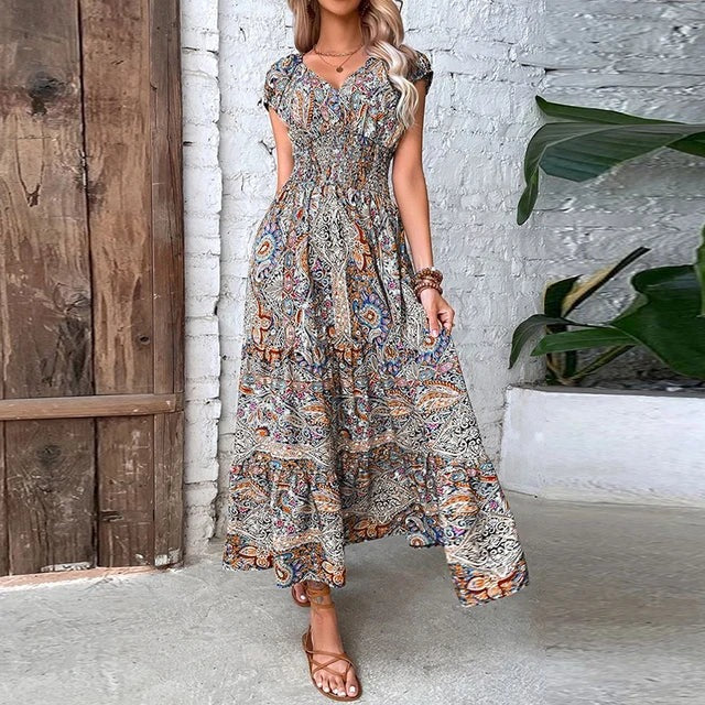 Robe Longue Florale Été pour Femme