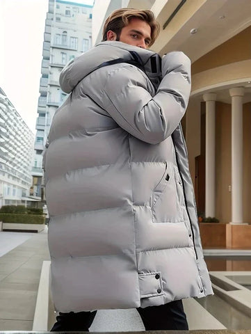 Parka Homme Hiver Élégant avec Capuchon - LuxeStyle