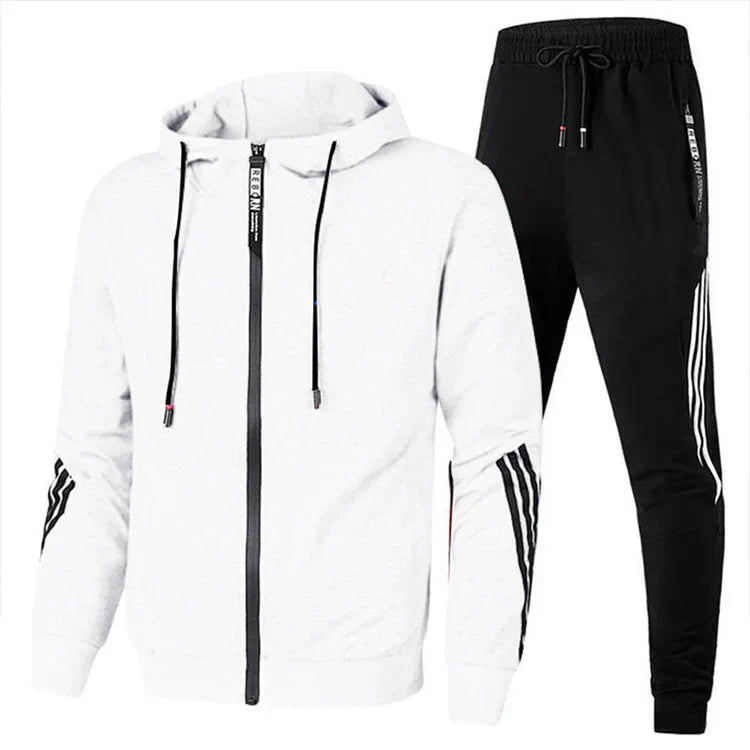 Survêtement Homme Sportif avec Capuche - Doux, Élégant & Polyvalent