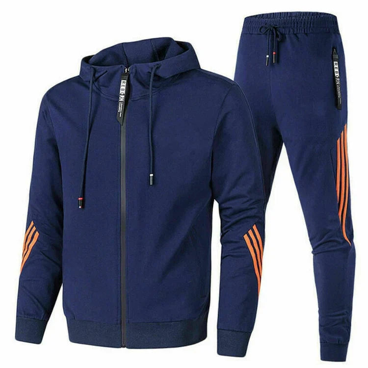 Survêtement Homme Sportif avec Capuche - Doux, Élégant & Polyvalent - LuxeStyle
