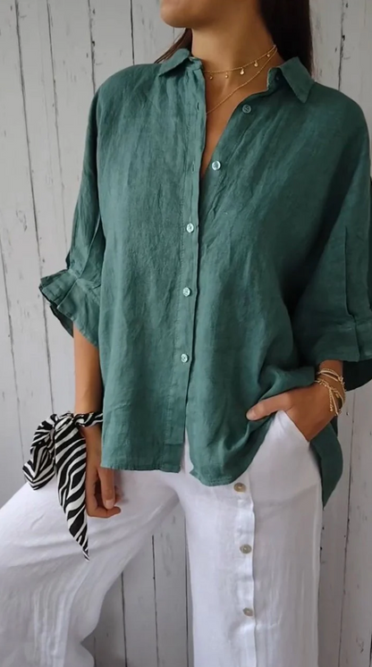 PolyEleg™ – Blouse Femme Élégante en Polyester Confort Durable et Chic