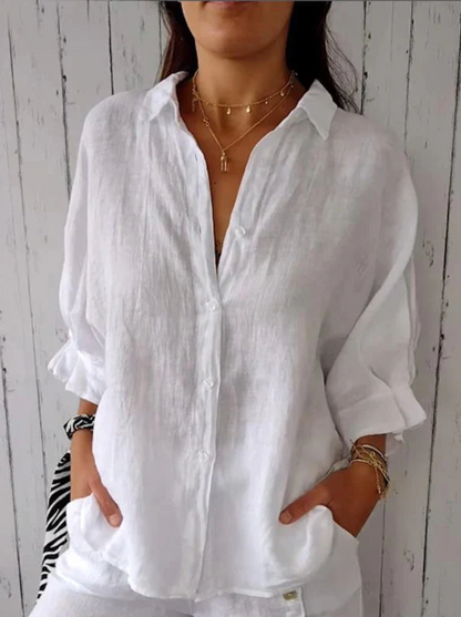 PolyEleg™ – Blouse Femme Élégante en Polyester Confort Durable et Chic