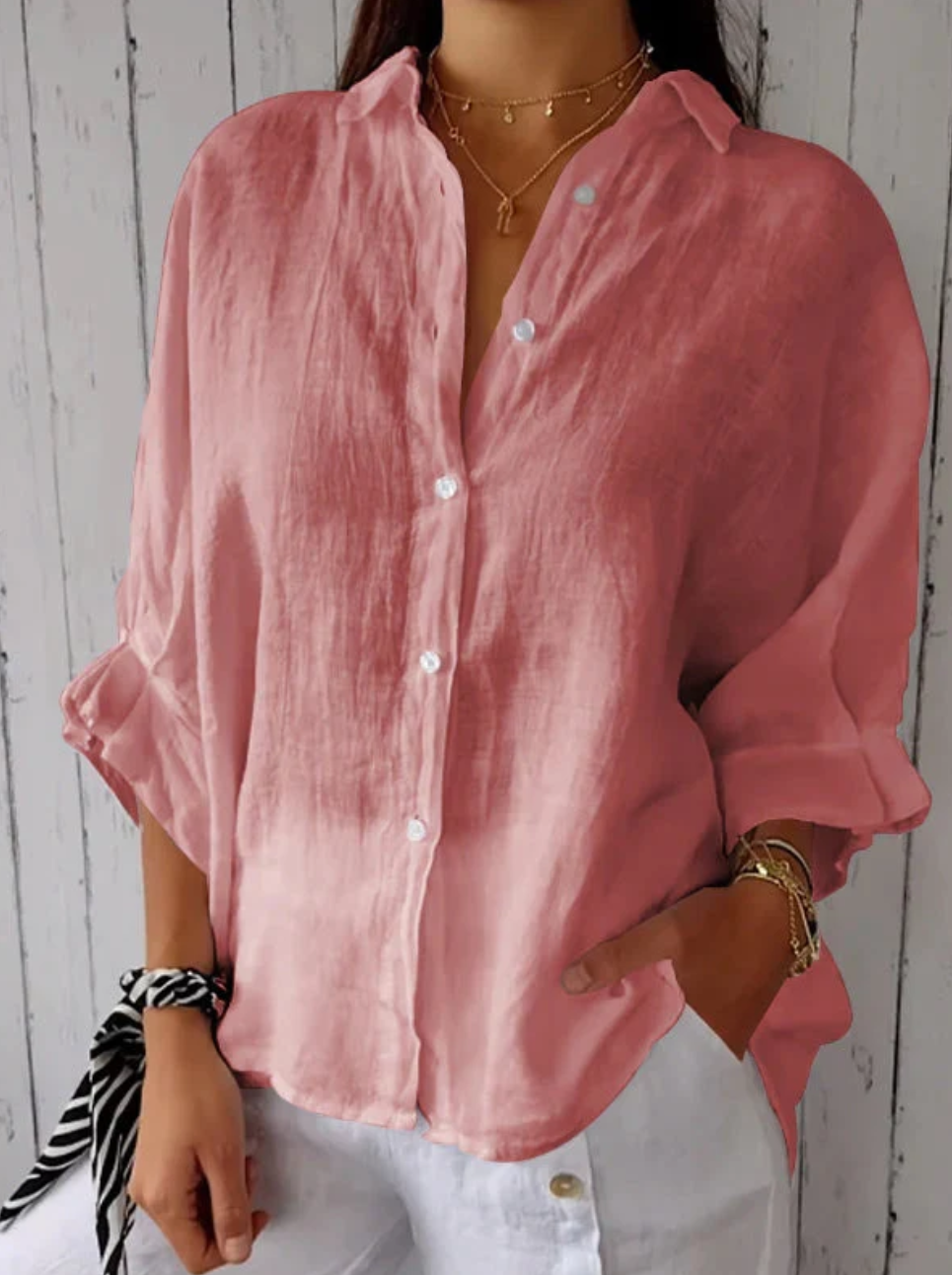 PolyEleg™ – Blouse Femme Élégante en Polyester Confort Durable et Chic