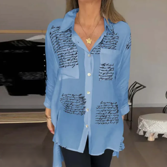 BelleNova™ – Blouse Femme Élégante Confortable en Tissu Respirant Blanc